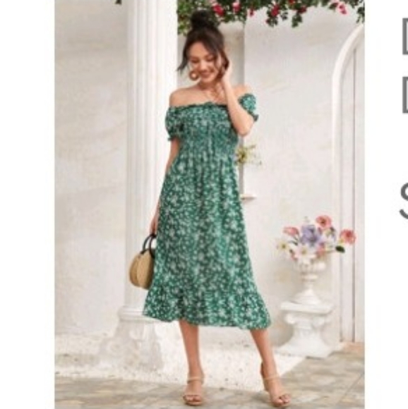 Midi dress green - Picture 2 of 2